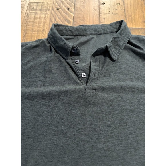 Vuori Ponto Polo – Men's Large – Dark Heather Performance Shirt - Picture 2 of 7